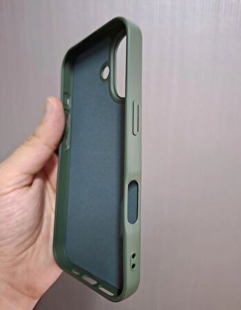 iPhone 17 Uyumlu Silikon İçi Kadife Logolu Lansman Kılıf