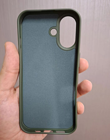 iPhone 17 Uyumlu Silikon İçi Kadife Logolu Lansman Kılıf