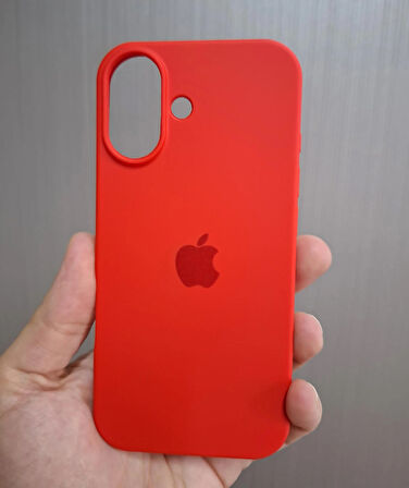 iPhone 17 Uyumlu Silikon İçi Kadife Logolu Lansman Kılıf