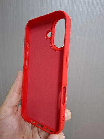 iPhone 17 Uyumlu Silikon İçi Kadife Logolu Lansman Kılıf