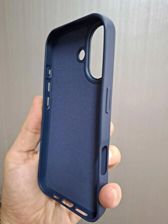iPhone 17 Uyumlu Silikon İçi Kadife Logolu Lansman Kılıf