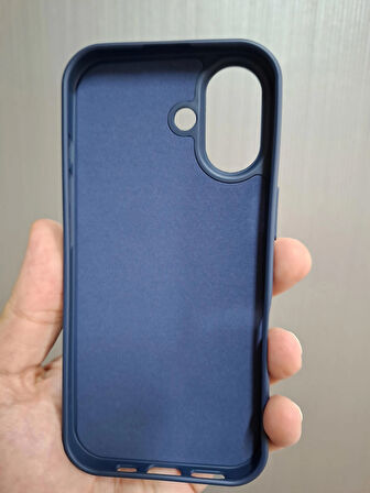 iPhone 17 Uyumlu Silikon İçi Kadife Logolu Lansman Kılıf