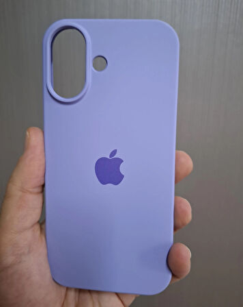 iPhone 17 Uyumlu Silikon İçi Kadife Logolu Lansman Kılıf