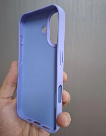 iPhone 17 Uyumlu Silikon İçi Kadife Logolu Lansman Kılıf