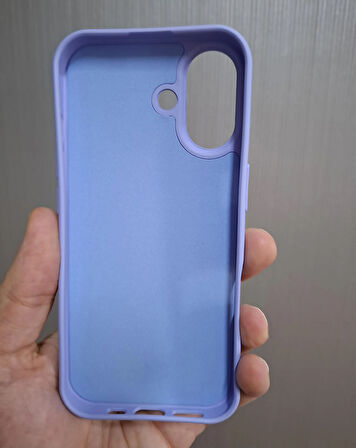 iPhone 17 Uyumlu Silikon İçi Kadife Logolu Lansman Kılıf