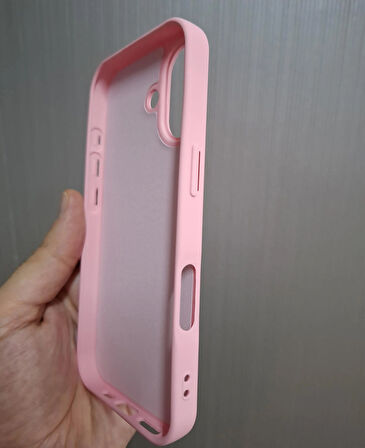 iPhone 17 Uyumlu Silikon İçi Kadife Logolu Lansman Kılıf