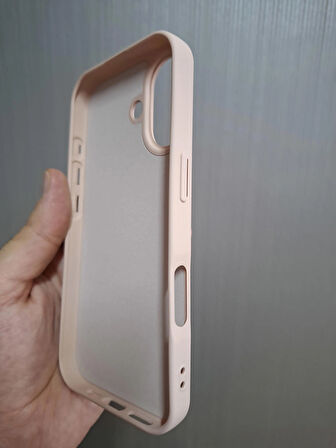 iPhone 17 Uyumlu Silikon İçi Kadife Logolu Lansman Kılıf