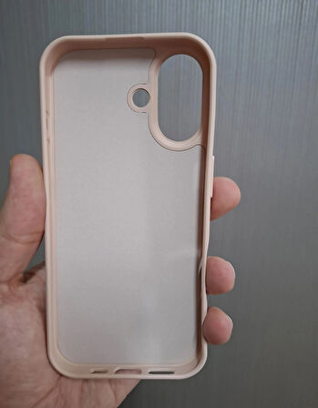 iPhone 17 Uyumlu Silikon İçi Kadife Logolu Lansman Kılıf
