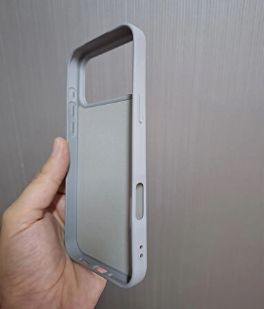 iPhone 17 PRO MAX Uyumlu Silikon İçi Kadife Logolu Lansman Kılıf