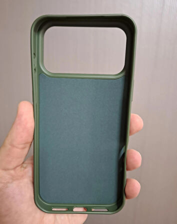 iPhone 17 PRO MAX Uyumlu Silikon İçi Kadife Logolu Lansman Kılıf