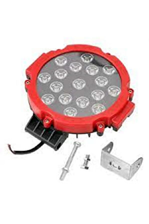 OffRoad Led Projektör Spot Delici 17Led 51W 6500K 1 ADET 12V 24V sis lambası kamyon tekne SUV ATV