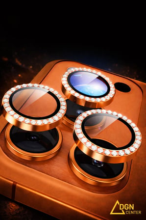  iPhone 17 Pro Max Uyumlu Premium Taşlı Kamera Lens Koruma 