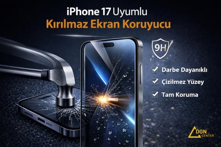  İphone 17 Uyumlu Kırılmaz Ekran Koruyucu