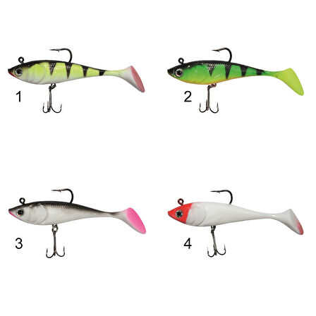 Captain 3543 Crazy Zander Uv Paint 10cm Turna Silikonu Suni Balık 3