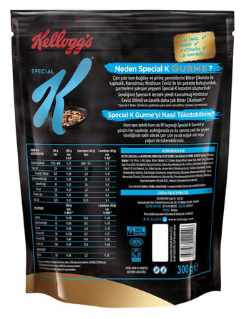 Kellogg's Special K Bitter Çikolatalı&Hindistan Cevizi Dilimli 300 Gr,%46 Yulaf içerir,Lif Kaynağı