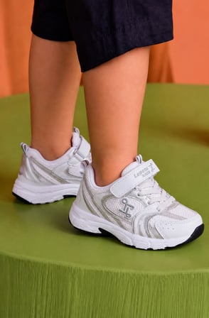Günlük Unisex Çocuk Spor Ayakkabı Cırtlı Lastik Bağcık Desenli Rahat Hafif Taban Sneaker 180