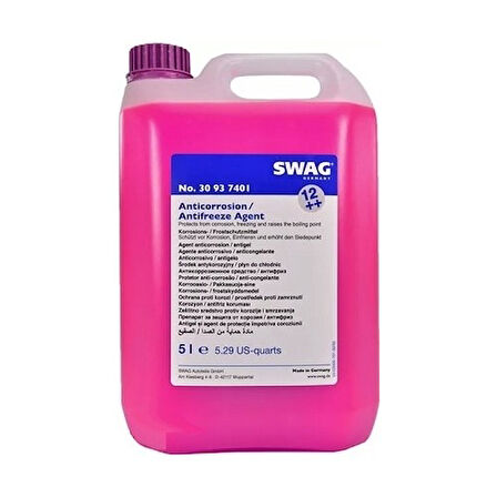 SWAG 30937401-VW ONAYLI ANTİFRİZ G12+ G13 EFLATUN 5 LT/--/