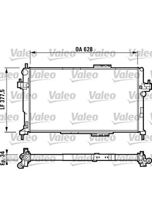 VALEO 732824-MOTOR SU RADYATORU 1.7 DTI CORSA C 01 > 1300332-