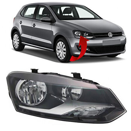 DEPO 441-11D8R-LDEM2-FAR SAG H4 POLO R6 10 > 6R1941016C//1415