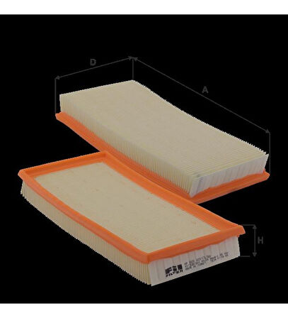 FIL HP2033-HAVA FİLTRESİ MITSUBISHI CARISMA 1.6 > MR127077_)-(17