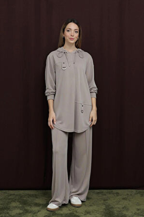 Puane Puane Oversize Kapişonlu Takım