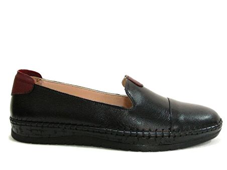 Ayaktrend Siyah Loafer Hakiki Deri Anatomik Ayakkabı