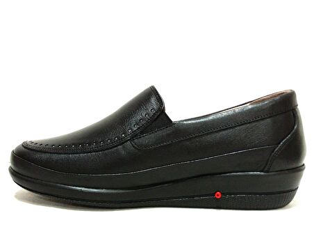 Dr.ongo Siyah Hakiki Deri Jelli Ortopedik Comfort Ayakkabı