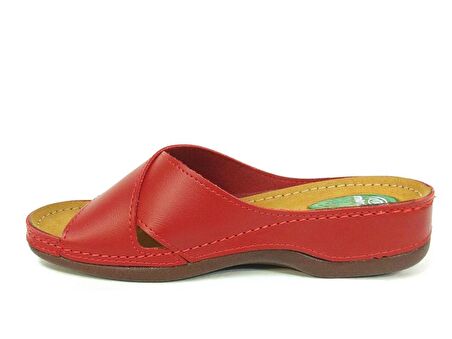 Muya Kırmızı Masaj Jel Tabanlı Anatomik Comfort Terlik