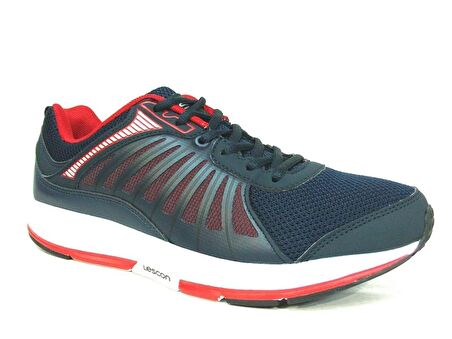 Lescon Lacivert Kırmızı Bağcıklı Easystep Spor Ayakkabı