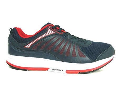Lescon Lacivert Kırmızı Bağcıklı Easystep Spor Ayakkabı