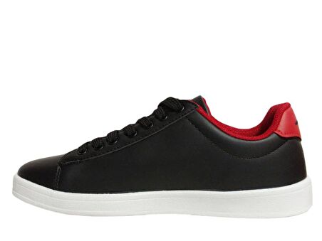 U.S. Polo ASSN. Siyah Kırmızı Sneakers Bağcıklı Spor Ayakkabı