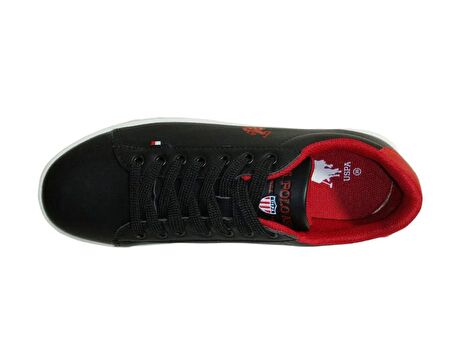 U.S. Polo ASSN. Siyah Kırmızı Sneakers Bağcıklı Spor Ayakkabı