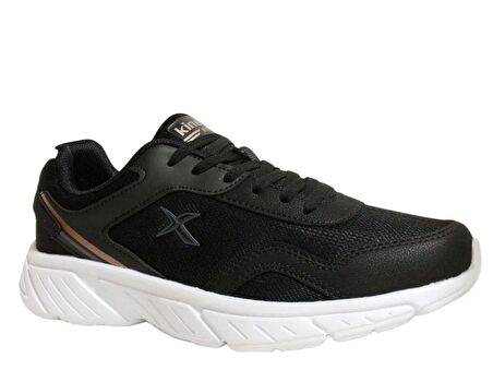 Kinetix Siyah Altın Sneakers Bağcıklı Spor Ayakkabı