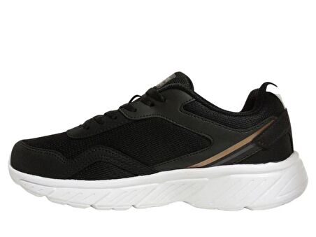 Kinetix Siyah Altın Sneakers Bağcıklı Spor Ayakkabı