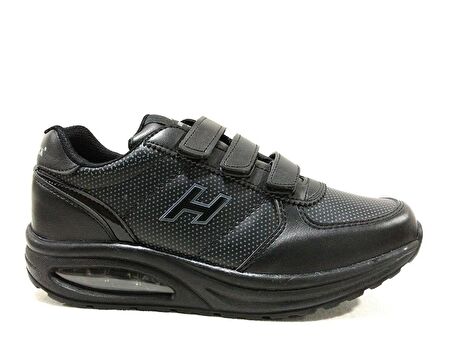 Hammer Jack Siyah Air Taban Sneakers Cırtlı Spor Ayakkabı