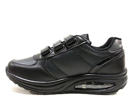 Hammer Jack Siyah Air Taban Sneakers Cırtlı Spor Ayakkabı