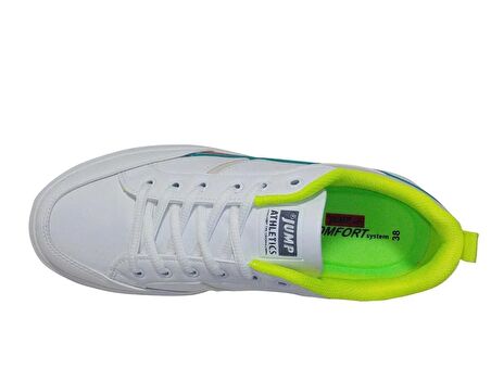 Jump Beyaz Fosfor Turuncu Bağcıklı Athletics Sneakers Spor Ayakkabı