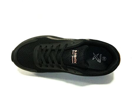 Kinetix Siyah Altın Bağcıklı Sneakers Spor Ayakkabı