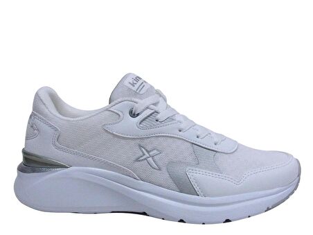 Kinetix Beyaz Gümüş Bağcıklı Running Sneakers Spor Ayakkabı