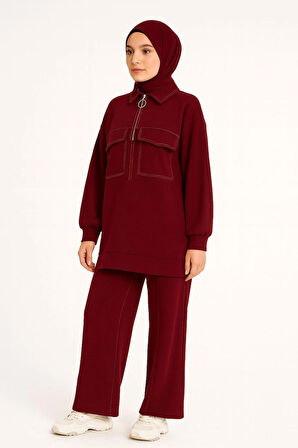 Puane Puane Modal Kumaş Cep Detaylı Takım