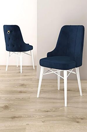 Rovena Mona Beyaz 80x132 Açılabilir Mdf Mutfak Masası Takımı 4 Adet Sandalye