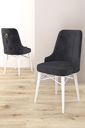 Rovena Mona Beyaz 80x132 Açılabilir Mdf Mutfak Masası Takımı 4 Adet Sandalye+1 Bench