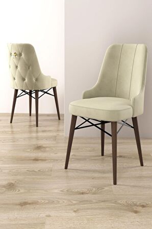 Rovena Mona Barok 80x132 Açılabilir Mdf Mutfak Masası Takımı 4 Adet Sandalye