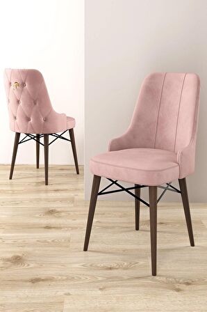 Rovena Mona Barok 80x132 Açılabilir Mdf Mutfak Masası Takımı 4 Adet Sandalye