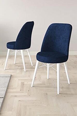 Rovena Kaf Beyaz 80x132 Açılabilir Suntalam Yemek Odası Takımı 6 Adet Sandalye