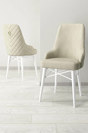 Rovena Queen Beyaz 80x132 Açılabilir Suntalam Yemek Odası Takımı 4 Adet Sandalye