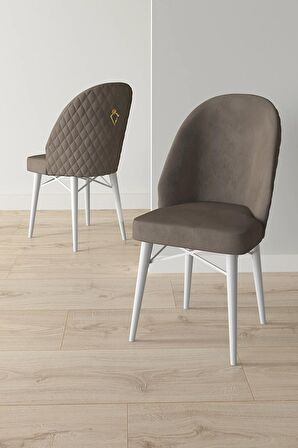 Rovena Olbia Beyaz Mermer 80x132 Açılabilir Suntalam Yemek Odası Takımı 6 Adet Sandalye