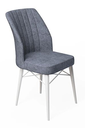 Rovena Novana Beyaz Mermer 80x132 Açılabilir Suntalam Yemek Odası Takımı 4 Adet Sandalye + 1 Bench