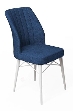 Rovena Novana Beyaz Mermer 80x132 Açılabilir Suntalam Yemek Odası Takımı 6 Adet Sandalye