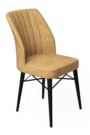 Rovena Novana Siyah Mermer 80x132 Açılabilir Suntalam Yemek Odası Takımı 6 Adet Sandalye